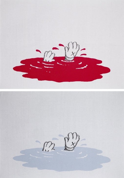 KAWS - Blankets (Red and Blue) - 2019