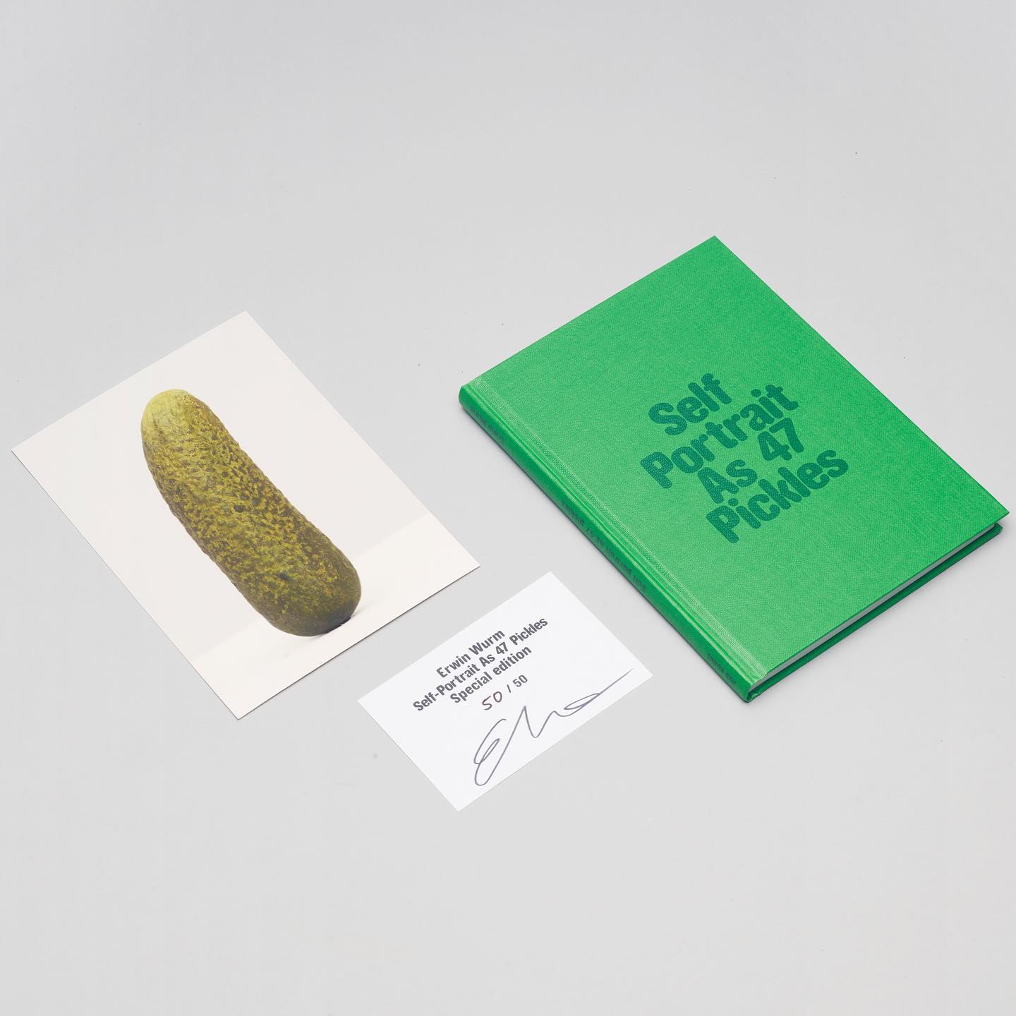 Erwin Wurm - Self portrait as 47 pickles (from the series "Selbstportrait als gurken") - 2020