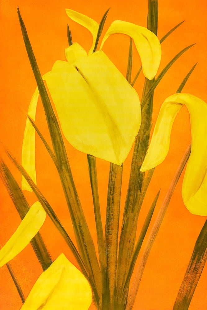 Alex Katz - Yellow Flags 4 - 2021
