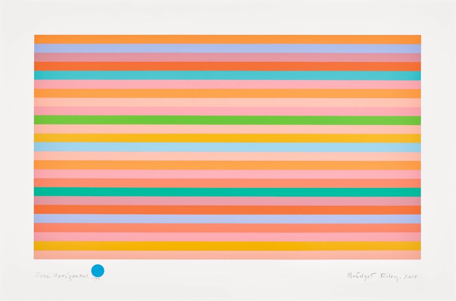 Bridget Riley - Rose Horizontal - 2018