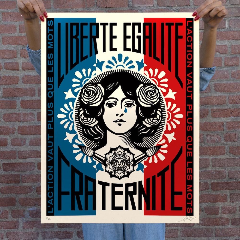Shepard Fairey - Marianne: L’action Vaut Plus Que Les Mots - 2021