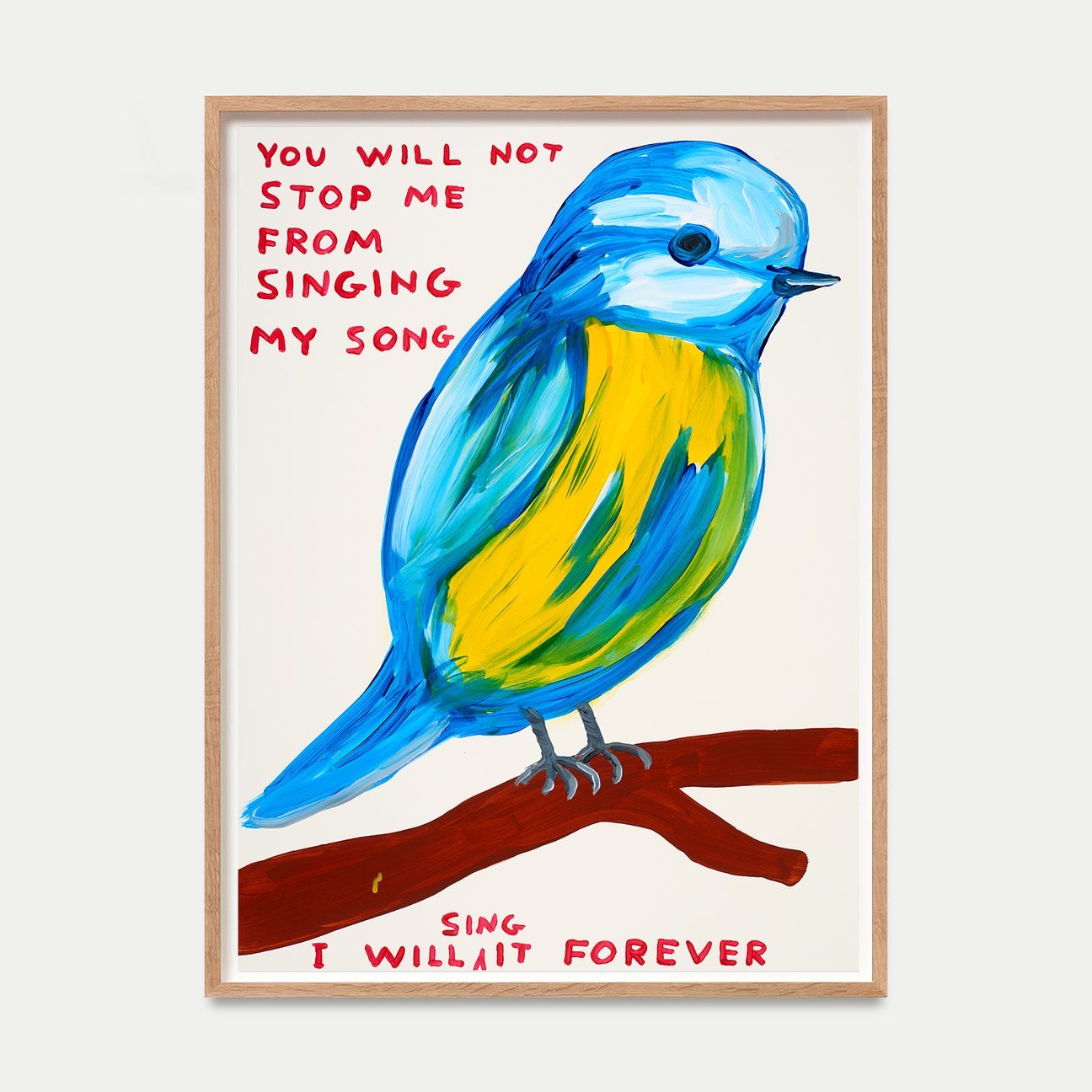 David Shrigley - You Will Not Stop Me From Singing My Song - 2021