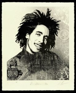 Shepard Fairey - Bob Marley 40th, Lively up Yourself -  2021
