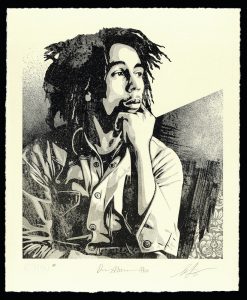 Shepard Fairey - Bob Marley 40th, Soul Rebel -  2021