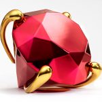 Jeff Koons sculpture - Diamond (Red)