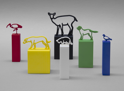 Julian Opie - Animal Statuettes - 2021