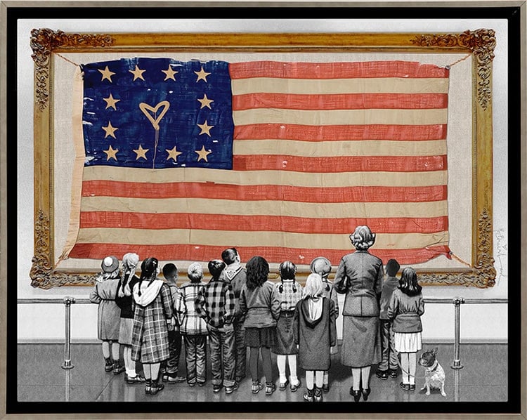 Mr Brainwash - Old Glory - Canvas Edition