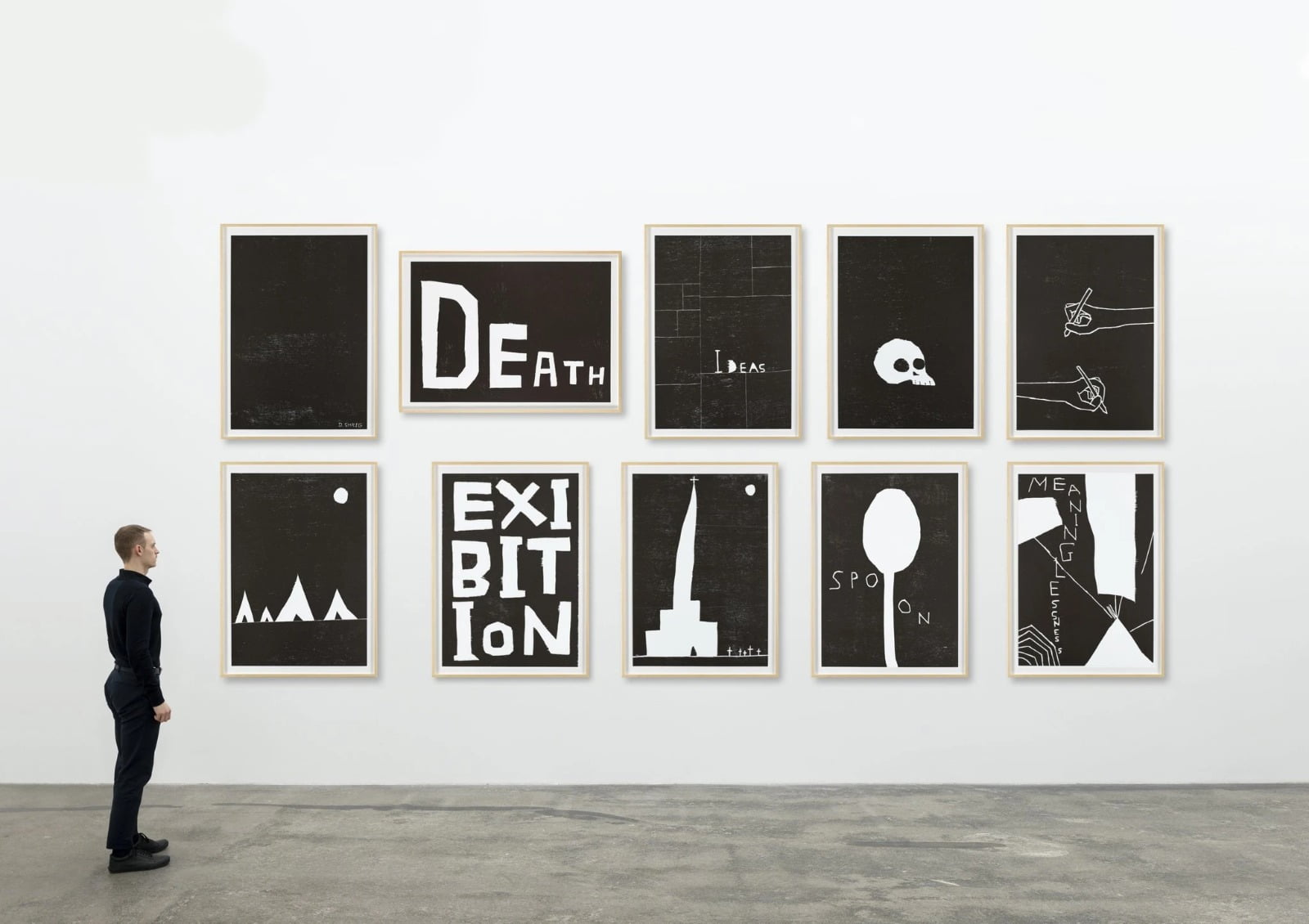 David Shrigley - Untitled (10 Woodcut Prints) - 2008