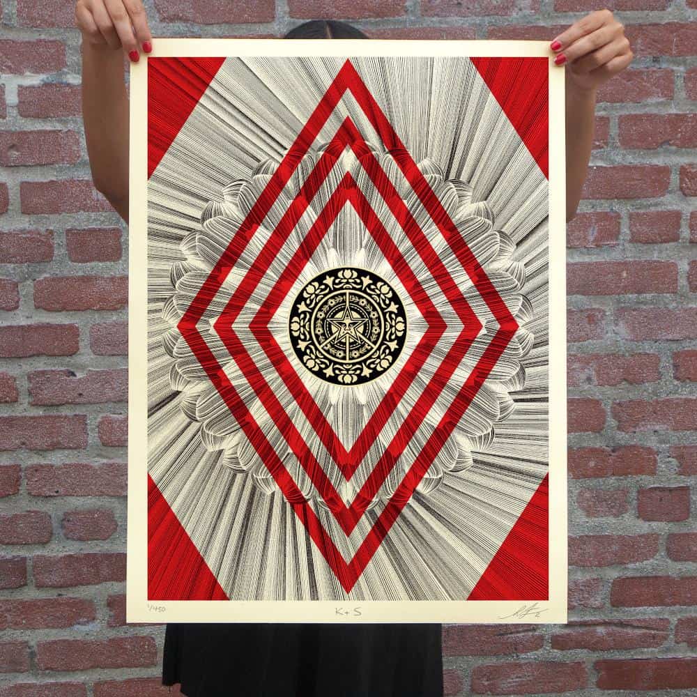 Shepard Fairey and Kai & Sunny - OBEY K + S Flower Diamond - 2021