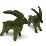 Billy Childish - Bezoar Ibex and First People Bronze Sculptures