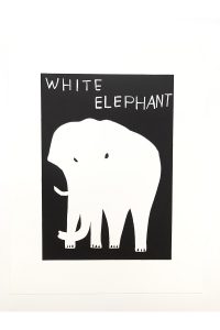 David Shrigley - White Elephant - 2021