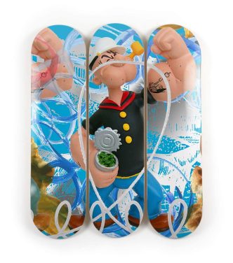 Jeff Koons - Popeye Skateboard - 2021