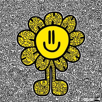Mr Doodle - Yellow Flower - 2019