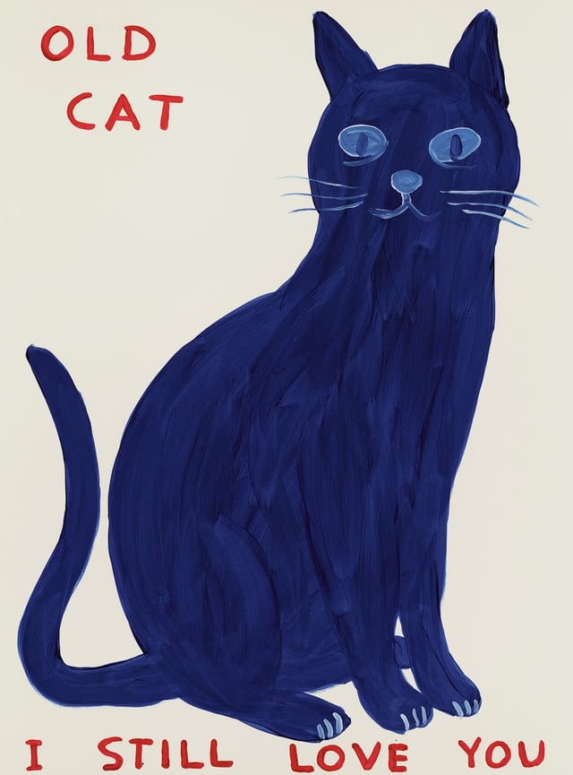 David Shrigley - Old Cat - 2022
