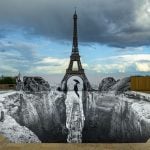 JR - Trompe l’oeil, Les Falaises du Trocadéro, 18 mai 2021, 19h58, Paris, France 2021 - 2021