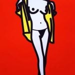 Julian Opie - Woman Taking Off Man's Shirt 5 - 2003