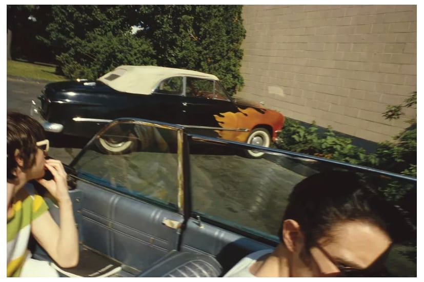 Flaming Car, Salisbury Beach, N.H., 1979 - Goldin