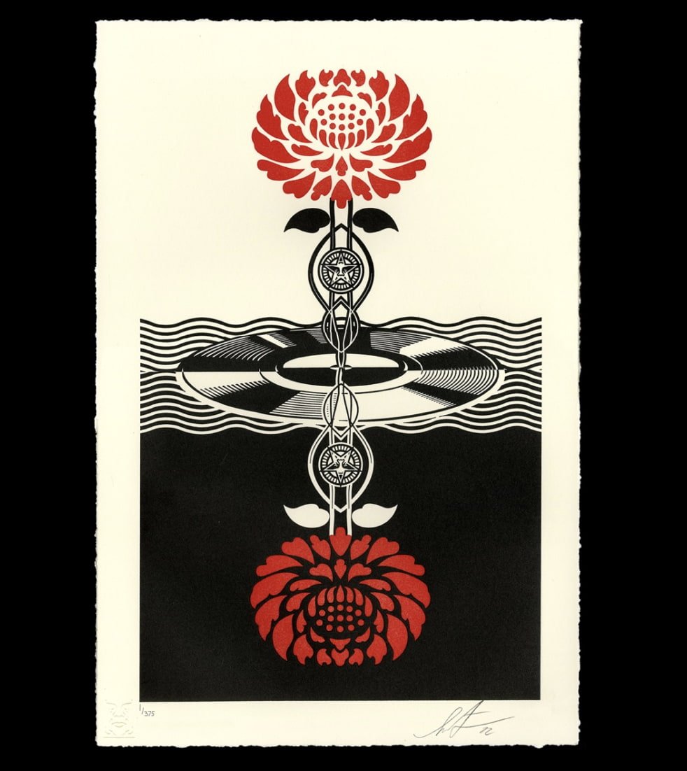 Shepard Fairey - Post-Punk Flower - 2022