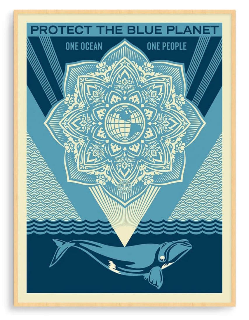 Shepard Fairey - Protect The Blue Planet -2022