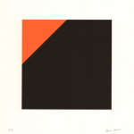 Carmen Herrera - Negro y Naranja - 2021 - 2022