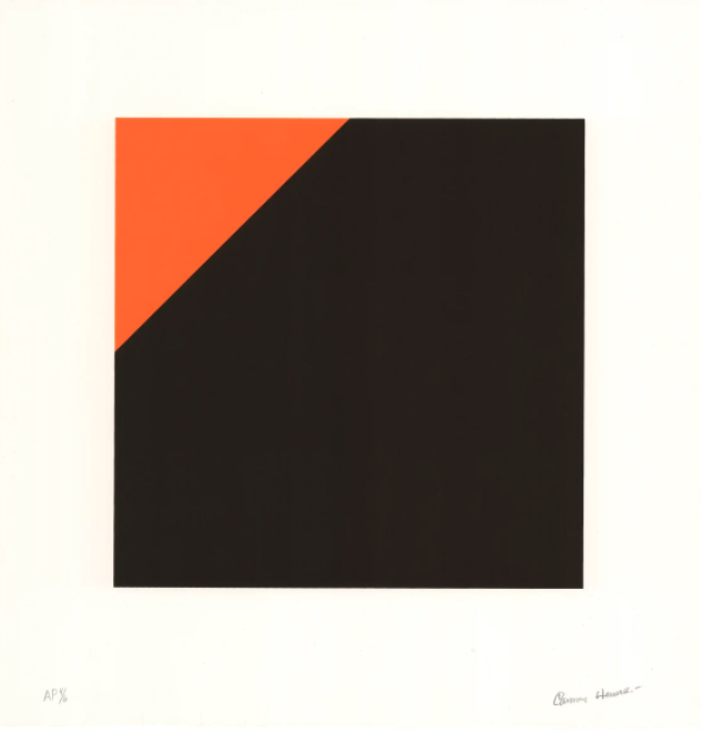 Carmen Herrera - Negro y Naranja - 2021 - 2022