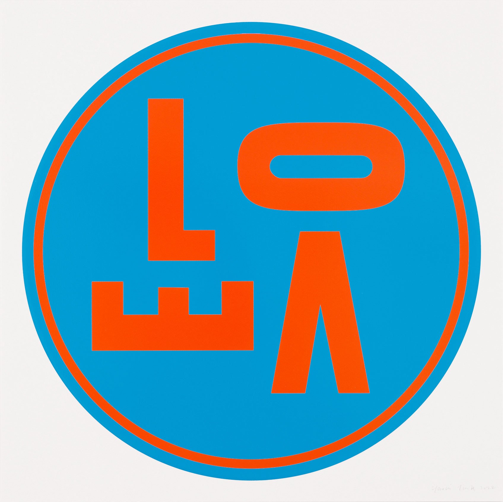 Gavin Turk - Revolving Love (Blue) - 2022