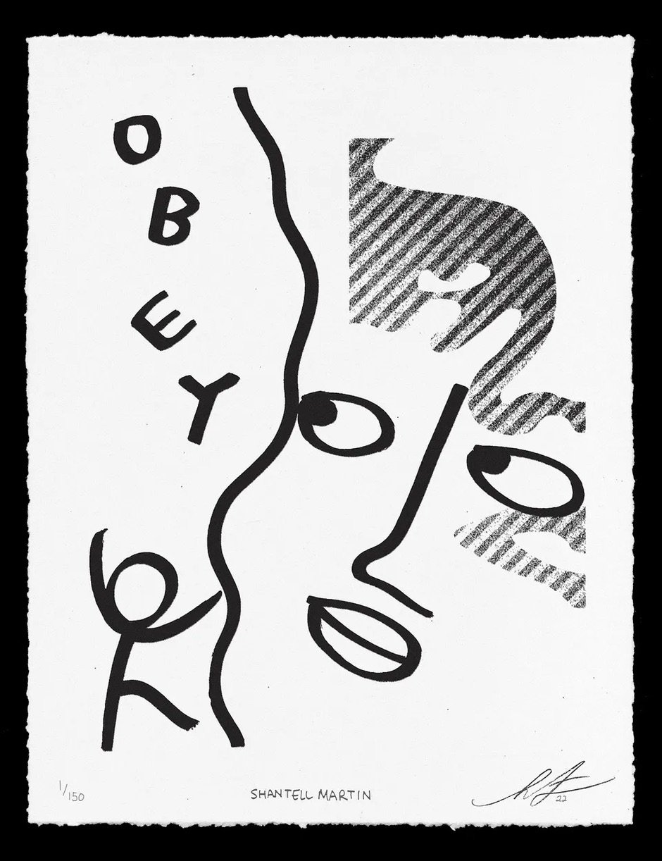 Shepard Fairey x Shantell Martin - Obey More - 2022