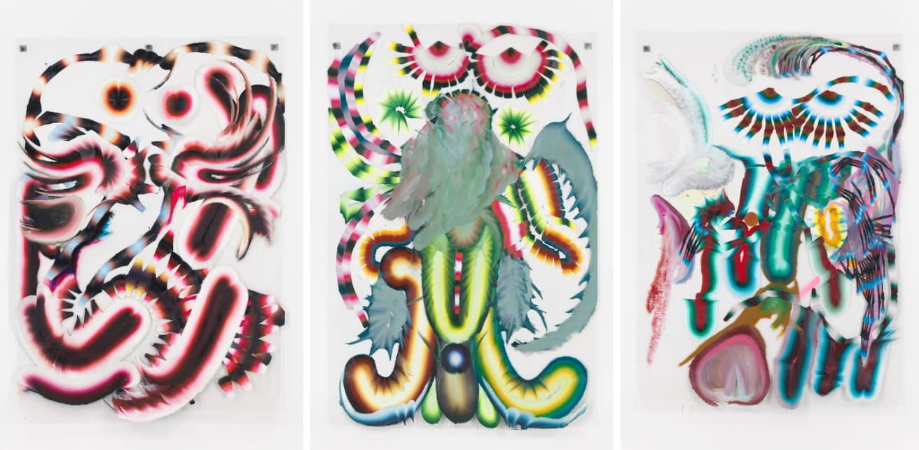 Kerstin Brätsch - Interchangeable Mylar (3 parts) - Printed Matter Version - 2022