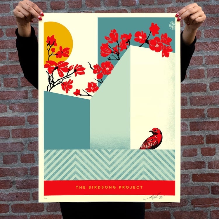 Shepard Fairey - Birdsong Project - 2022