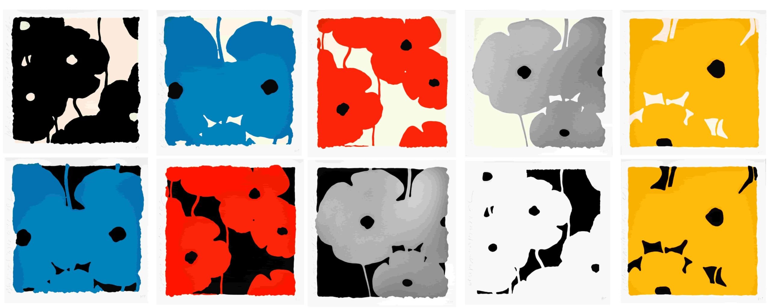 Donald Sultan - Poppies - 2022