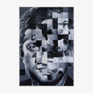 Jim Shaw - Untitled, Distorted Faces Series, JFK - 2021 - 2022