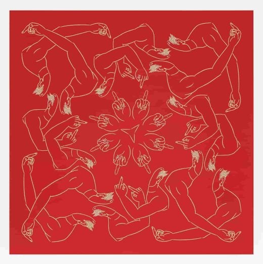 Ai Weiwei - Middle Finger in Red - 2023 