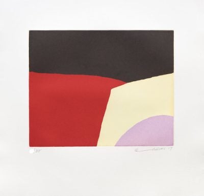 Etel Adnan - Black Forest (Framed) - 2017