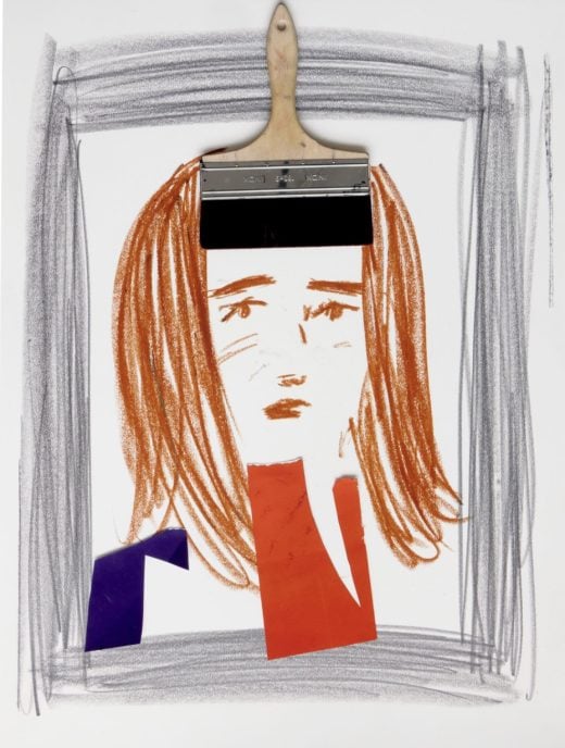 Ella Kruglyanskaya - Untitled (Tragic in Red) - 2023