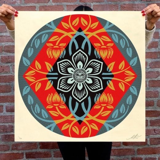 Shepard Fairey - OBEY Diamond Flower Round - 2023