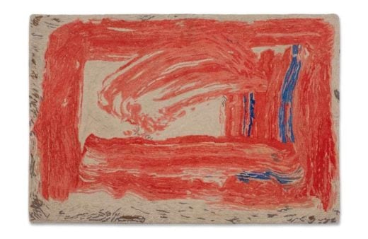 Howard Hodgkin - Red Sky in the Morning Rug - 2016/2023