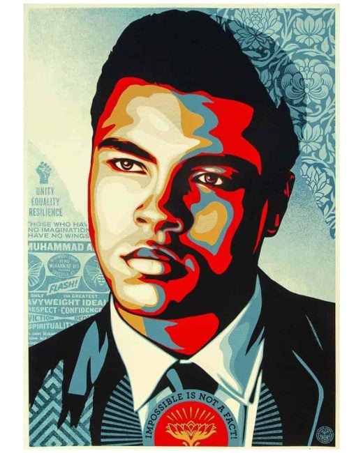 Shepard Fairey - Muhammad Ali - Heavyweight Ideals - 2023