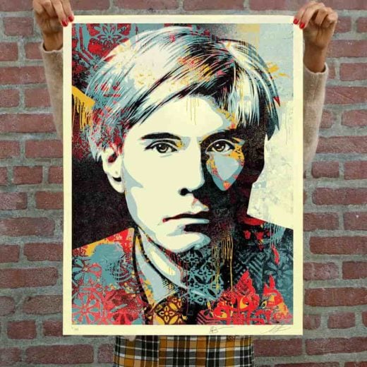 Shepard Fairey and Karen Bystedt - Warhol Collage (Colour) - 2023