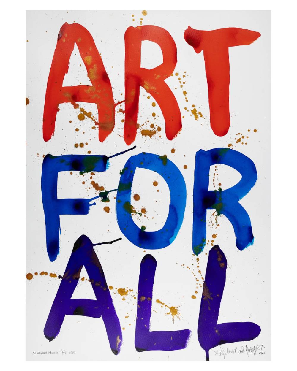Gilbert and George - Art for All (Horizontal and Vertical