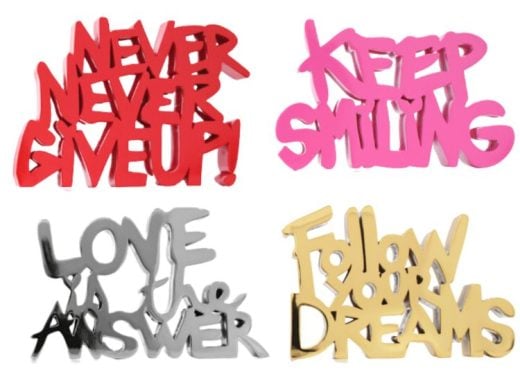 Mr Brainwash - Slogan Sculptures - 2023