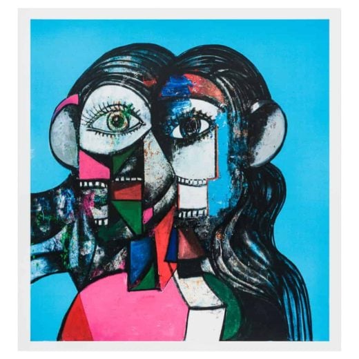 George Condo - Prismatic Head Composition - 2024