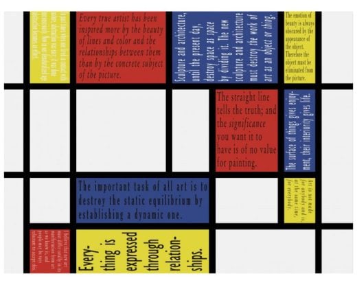 Joseph Kosuth - Mondrian VI - 2022/2023