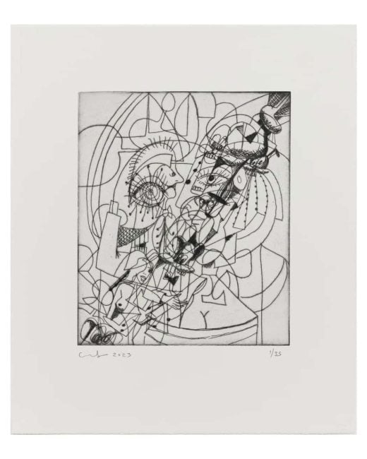 George Condo - Diagonal Composition - 2023