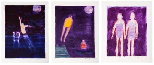 Katherine Bradford - Diver Feet First, Holding Hands and Dock Diver - 2023