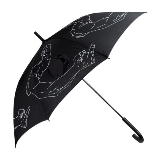 Ai Weiwei - Umbrella with a Hole (Black) - 2024