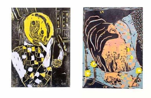Tal R - Woodcut - 2024