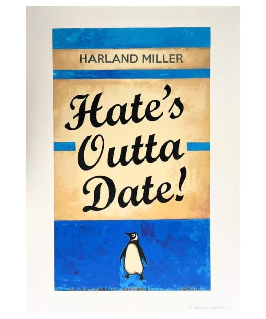 Harland Miller - Hate's Outta Date (Blue) - 2022