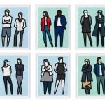 Julian Opie - Standing Couples - 2024