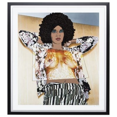 Private Collection - Mickalene Thomas - Portrait of Maya #10 - 2024 