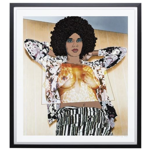 Private Collection - Mickalene Thomas - Portrait of Maya #10 - 2024 